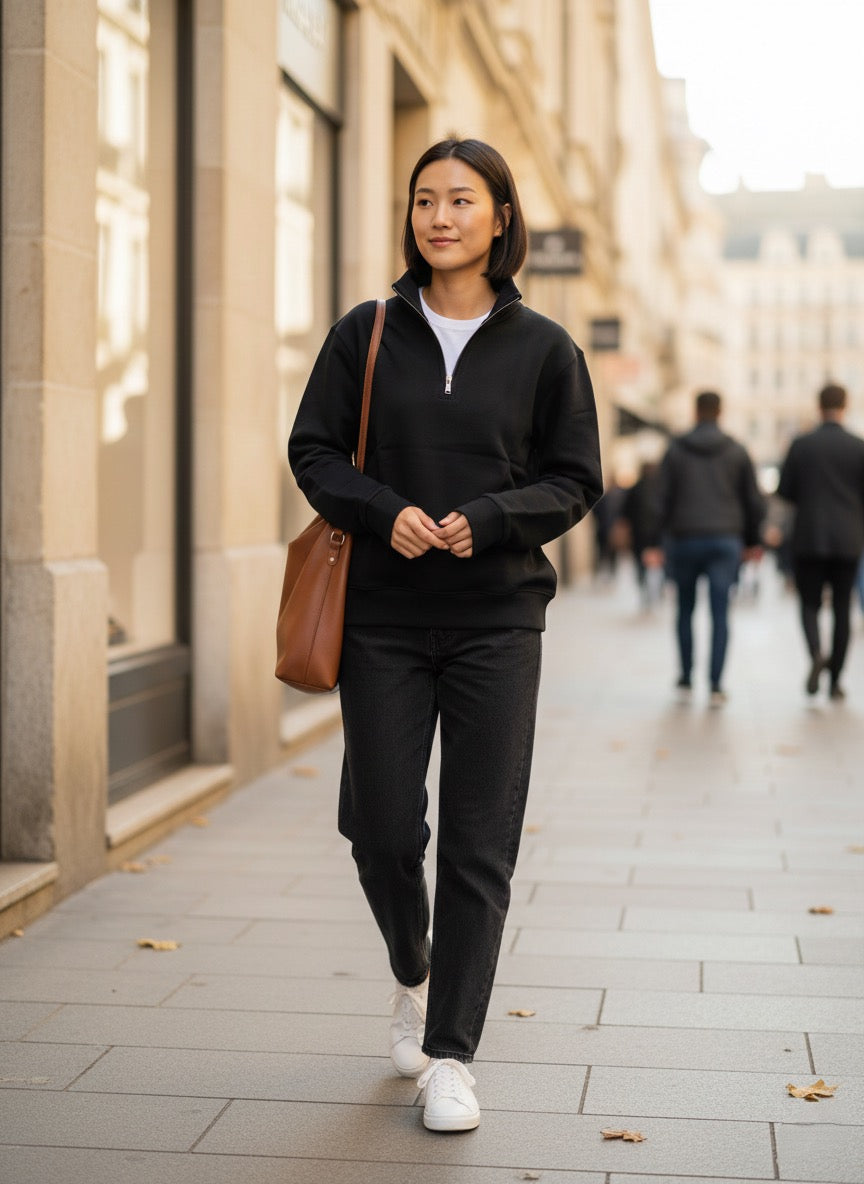 1/4 Zip Pullover Oversize