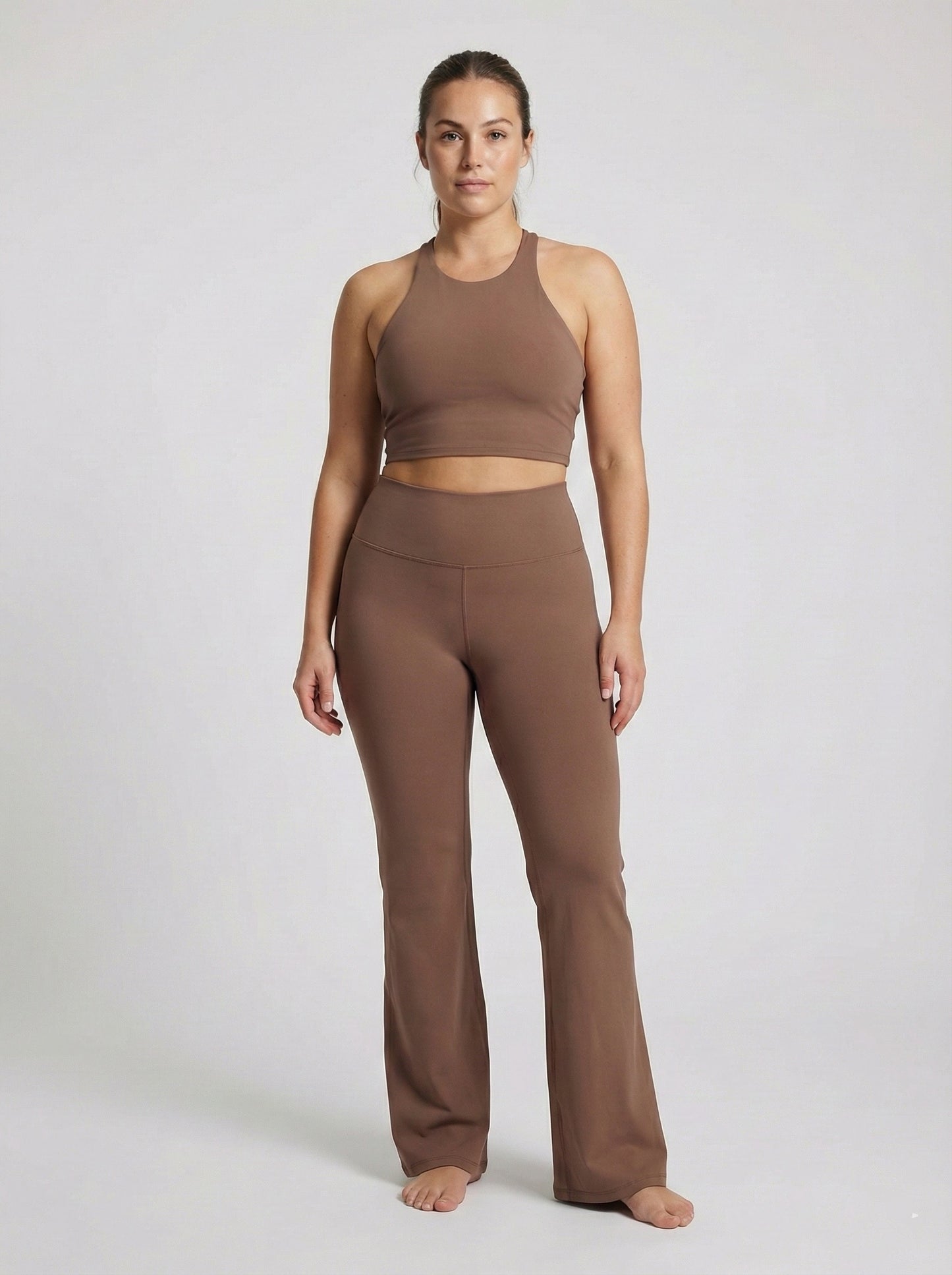 Flare Leggings Mocha - Stylisch & Bequem