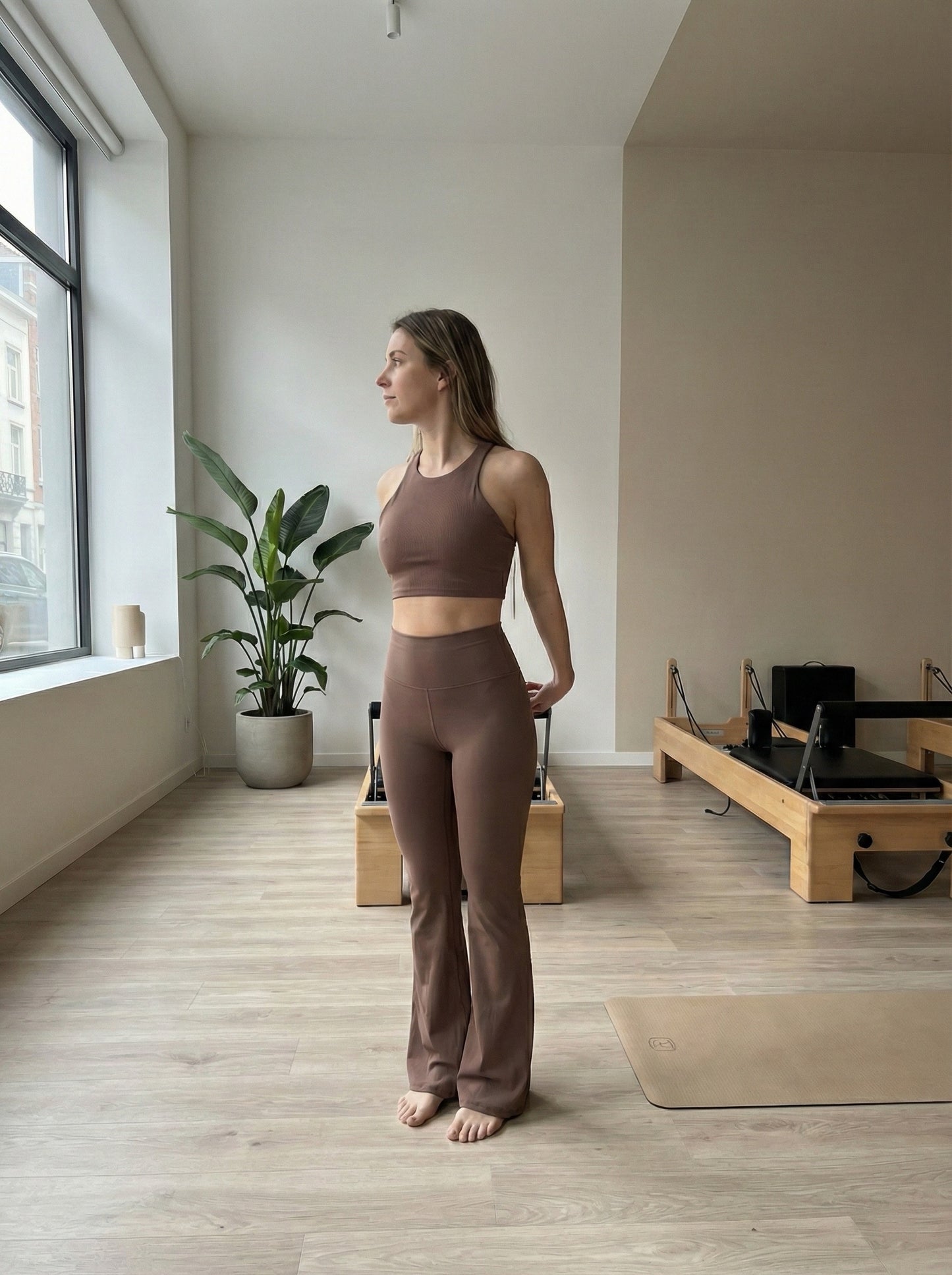 Flare Leggings Mocha - Stylisch & Bequem